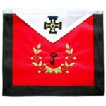 Masonic Scottish Rite Masonic Hand Embroidered Apron - AASR - 27th Degree