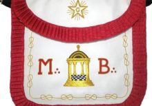 Masonic Scottish Rite Round Apron - AASR - Master Mason - MB Temple