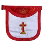 Masonic Scottish Rite Round Satin apron - AASR - 18th degree