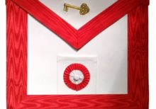Masonic Scottish Rite leather Masonic apron - AASR - 7th degree