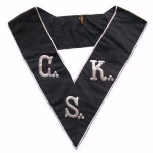 Masonic collar - AASR - 30th degree - Hand embroidery