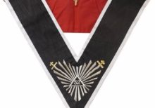 Masonic collar - AASR - 32rd degree - Great glory + glaives flamboyants