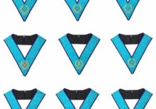 Memphis Misraim Officer Collars Machine Embroidery Set - Set of 9 Collar