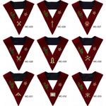 Scottish Rite 14th Degree Lodge Of Perfection Officer Collars Hand Embroidered