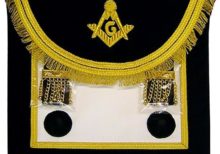 Scottish Rite Master Mason Handmade Embroidery Apron - Black Gold