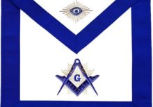 Masonic Master Mason Blue Lodge Apron With Radiant G