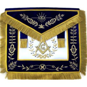 Grand Master Apron Bullion Hand Embroidered Vine Work