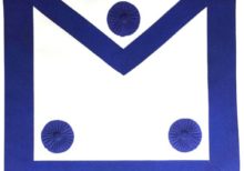 Masonic Master Mason Apron Royal Blue