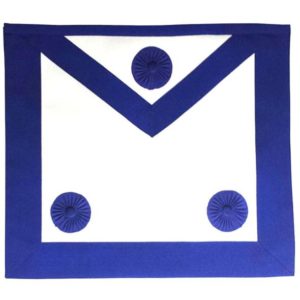 Masonic Master Mason Apron Royal Blue