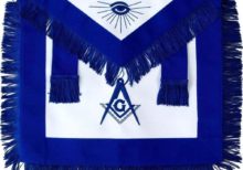 Masonic Master Mason Blue Lodge Apron Blue With Fringe