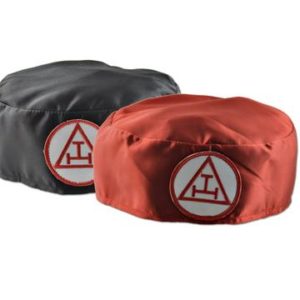 Royal Arch Ceremonial Soft Hat Red Triple Tau Features: - Made with Black and Red Satin -åÊInside leather band - Machine embroidery - Excellent quality