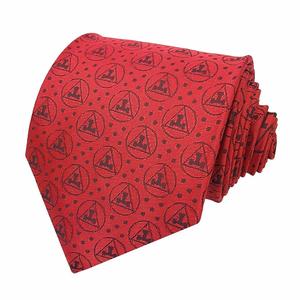 Masonic Royal Arch Red Tie new design Triple Taus Features Royal Arch Red Masonic Tie A Tie with the royal arch machine embroided logo Width