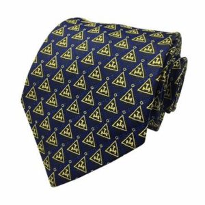 New Design Masonic Royal Arch Tie with Gold Triple Tau Freemasons Necktie