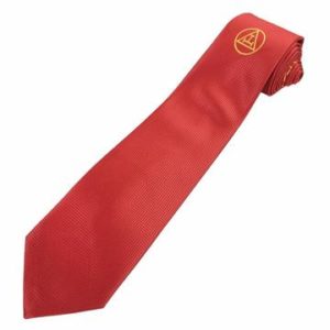 Masonic 100% silk Royal Arch RA Silk Tie with embroided Logo