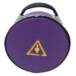 Royal & Select Cryptic Masonic Hat/Cap Case Purple