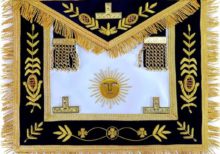 Grand Master Sun Apron Bullion Hand Embroidered Vine Work