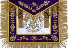 Masonic Grand Lodge Master Mason Apron Hand Embroidered