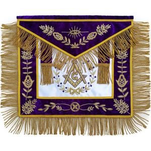 Masonic Grand Lodge Master Mason Apron Hand Embroidered