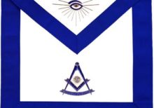 Masonic Blue Lodge Past Master Apron