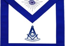 Masonic Blue Lodge Past Master Apron