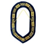 Grand Lodge - Chain Collar - Gold/Silver on Blue + Free Case