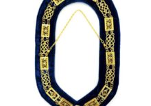 Grand Lodge - Chain Collar - Gold/Silver on Blue + Free Case