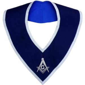 Masonic Master Mason Collar Blue Velvet Hand Embroidered