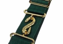 Masonic Belt Extender Green