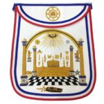 Bro. George Washington Masonic Apron Hand Embroidered Masterpiece