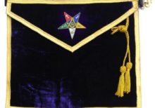 Hand Embroidered Masonic OES Worthy Patron Apron