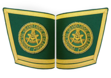 Masonic Gauntlets Cuffs - Embroidered With Double Braid