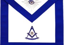 Masonic Blue Lodge Past Master Apron