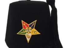 Order of the Eastern Star OES Black Fez