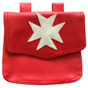 Knights Malta Alms Bag Red