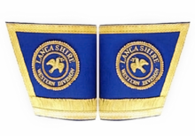 Masonic Gauntlets Cuffs - Embroidered With Fringe