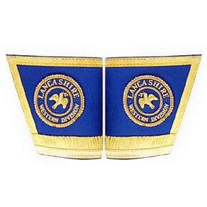 Masonic Gauntlets Cuffs - Embroidered With Fringe