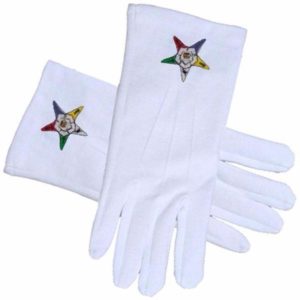 ORDER of the EASTERN STAR OES Masonic Gloves