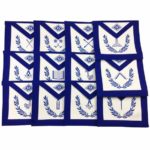 Masonic Blue Lodge Officers Aprons with Wreath