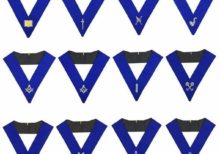 Lodge Officers Machine Embroidery Collars (1 unit)