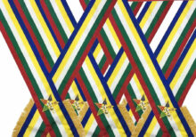 Masonic Order Eastern Star Sash, OES SASHES, MASONIC SASHES, 5 Pieces Set