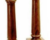 Masonic Regalia Wooden Free Mason Wood Columns Senior Warden and Junior Warden Emblems Sold as Pair