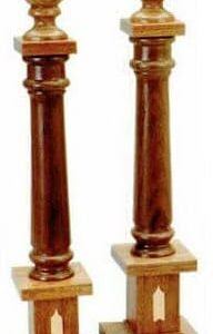 Masonic Regalia Wooden Free Mason Wood Columns Senior Warden and Junior Warden Emblems Sold as Pair