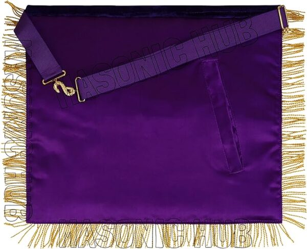 MASONIC GRAND LODGE MASTER MASON 100% LAMBSKIN APRON WITH CHAIN COLLAR HAND MADE