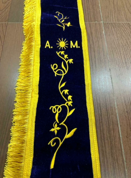 Masonic OES Associate Matron Sashes, OES Sashes, Order Of Eastern Star