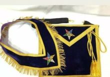 HAND MADE EMBROIDER OES - WORTHY / PATRON APRON